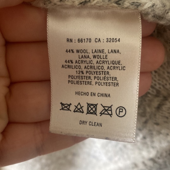 Anthropologie Angel Of The North Wool Blend Drape Tan/Cream Boho Cardigan Large - Picture 8 of 12